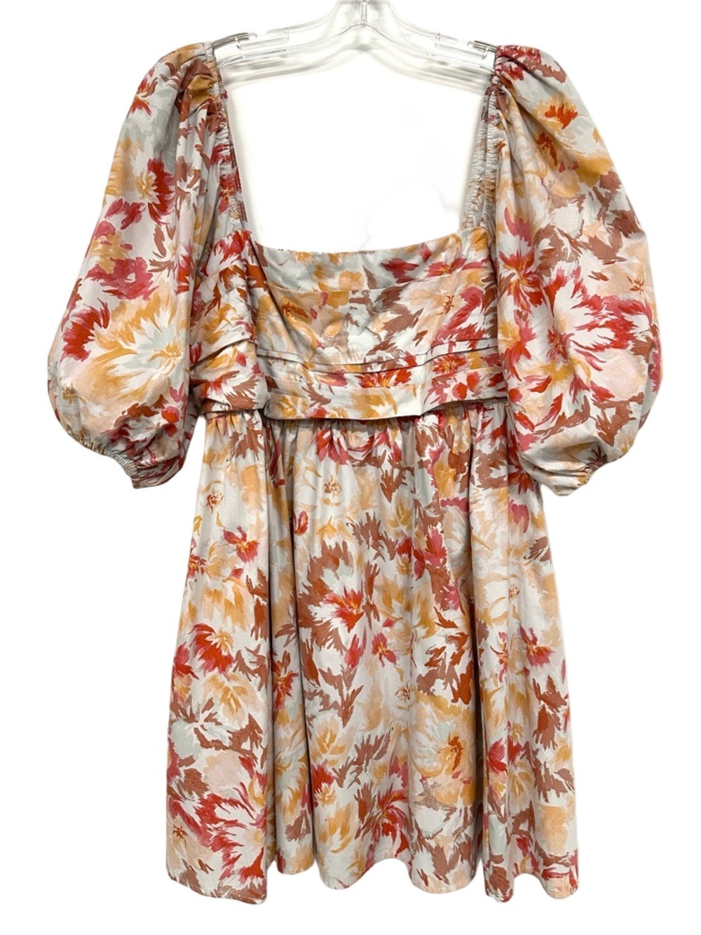 Abercrombie Fitch floral Babydoll Dress XXL Tall Fairy Cottage Coquette Curvy